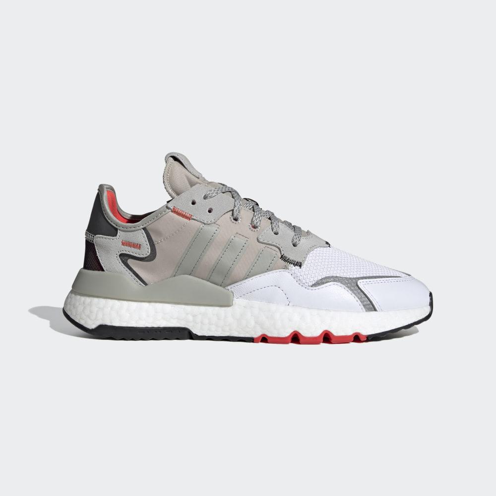 Adidas Men's Nite Jogger Originals Shoes Grey/White Ireland EF5409